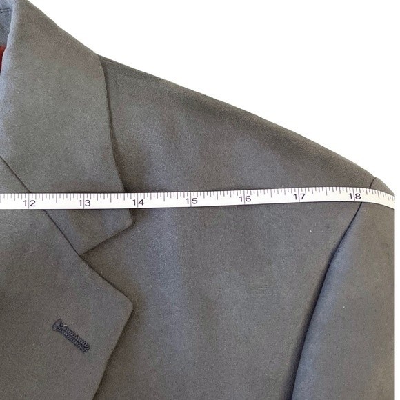Ralph Lauren men’s size 40R grey brushed suede like business casual blazer - Picture 6 of 8
